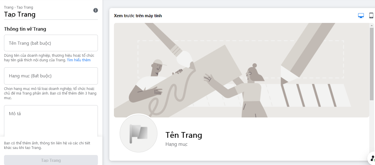 Cách tạo trang facebook bán hàng