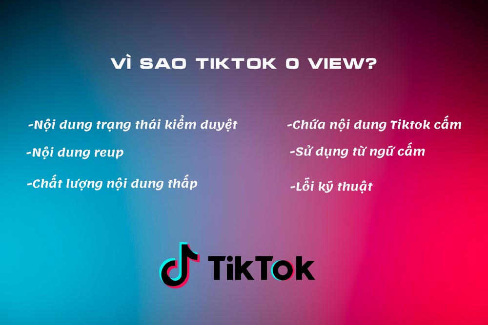 Lỗi 0 view trên tiktok và cách khắc phục
